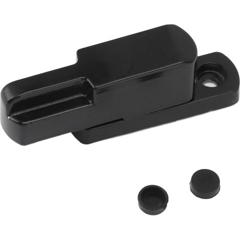 Loquet Fenêtre Serrure coulissante Aluminium Anti-effraction Type T Universel Sécurité Enfant pour Maison Noir (1/5)