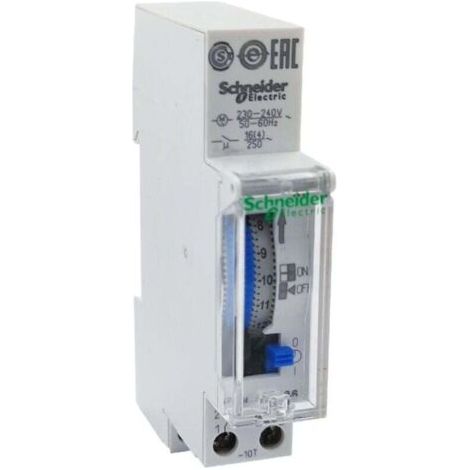 15336 interrupteur horaire électromécanique journalier 24H - 1 canal - réserve de marche 100h (1/4)