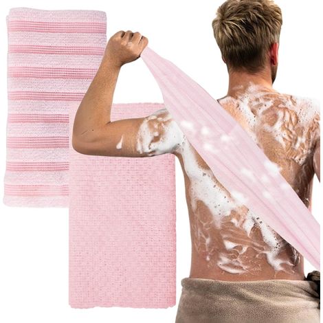 Peelinghandtuch, Körperpeelinghandtuch, extra lange Peelingbürste für Damen und Herren, für Körper und Rücken (Stil 2) (1/5)