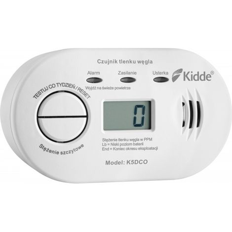 Kidde K5DCO détecteur monoxyde de carbone blanc 10 ans (1/7)