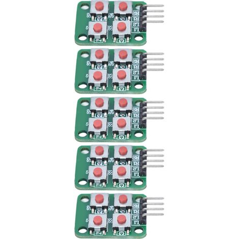 Module de clavier à 4 touches avec balayage matriciel 2x2 (5PCS), adapté à la commande électrique. (1/5)