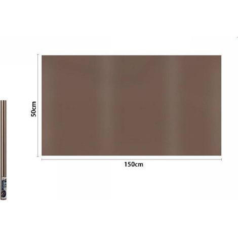 TrAdE Shop Traesio - Rotolo Pellicola Per Finestre Oscurante Marrone 150 X 50 Cm Adesiva Vetro 70872 -