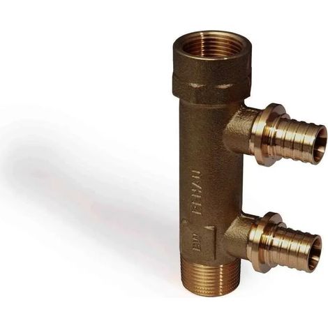 REHAU Schiebehülsenvert. RAUTITAN RX+ 2-fach, 16 - R/Rp 3/4, 14563831001