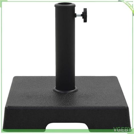 Socle de parasol - FAFEICY - 45206 - Polyrésine - 8 kg - Noir (1/5)