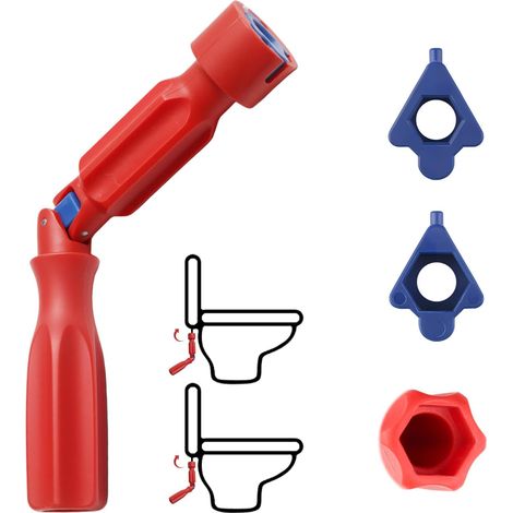 Werkzeug zur Montage von Toilettensitzen – Universeller Toilettensitz-Montageschlüssel, hohe Qualität (1 Stück) (1/5)