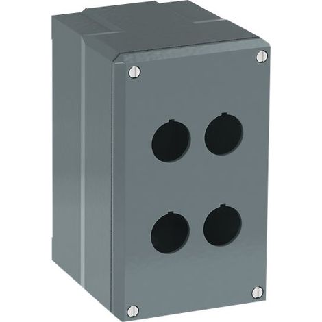 Boite à boutons Aluminium - 4 trous - IP66 - perçage PE - Socle profond 1SFA170834R1004 ABB HW052028