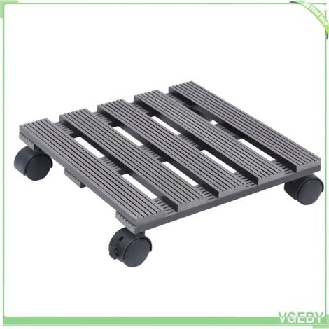 Chariot à plantes - FAFEICY - 149034 - Gris - 30x30x7,5 cm - Roulettes pivotantes 360° (1/5)