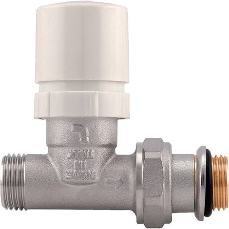 Valvola diritta termostatizzabile con volantino e attacco M1/2" (1/3)
