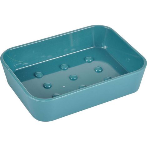 Porte Savon Soft Touch "Vitamine II" 12cm Bleu Émeraude (1/2)