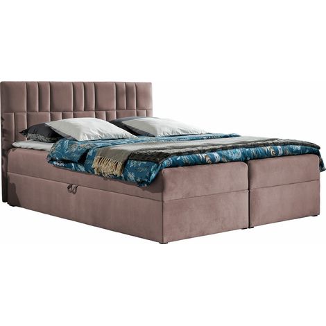 Cama continental Pons, Kronos 27, Continental, Doble, 140x200, Tapiz, Somieres, 144x208x103cm (1/5)
