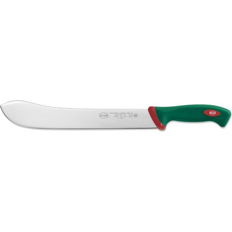 Sanelli linea Premana Professional Coltello Scimitarra Larga XL, Acciaio inox, Verde/Rosso, lunghezza lama 30 cm. (1/2)