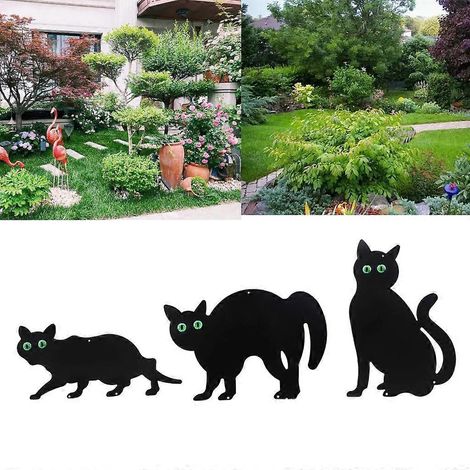 Lot de 3 statues d'animaux à planter dans le jardin pour la décoration de votre cour et de votre pelouse. (1/4)