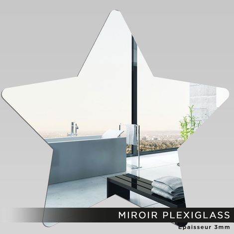 Miroir Plexiglass - Étoile - 5x5 cm (1/2)
