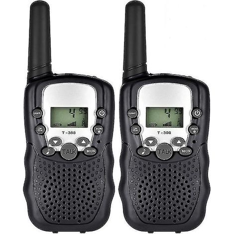 Talkies-walkies Yyh-kids, portée de 3 km pour conversations sans fil en extérieur, noirs (1/5)