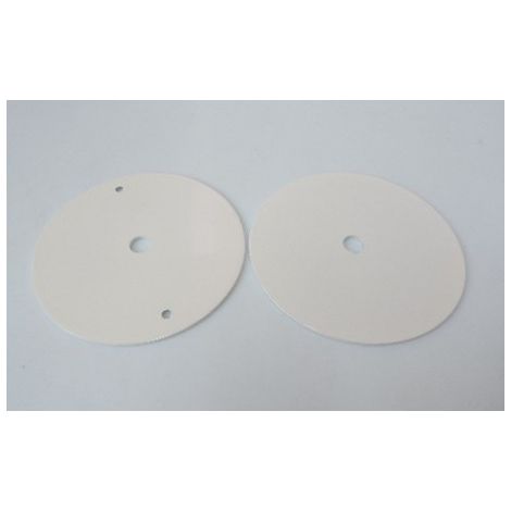 Plaque de montage pour luminaire suspendu acier blanc hauteur 2mm ø 100mm entrée Ø 10 mm DELTA LIGHT 20400100W (1/3)