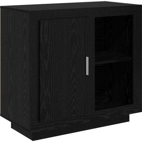 Maison Exclusive - Aparador Roble Negro 80 x 40 x 75 cm Madera de
