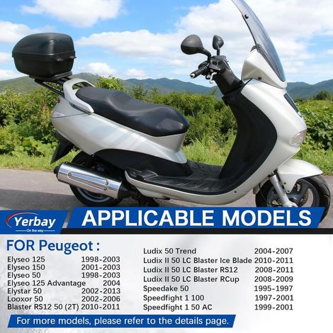Bremsbeläge für Peugeot 50/100/125 Buxy Elyseo Elystar Jet Jet Force Looxor Ludix Speedake Speedfight 1 2 Squab TKR Trekker Vivacity Vivacity E 25 XP6 XPS XR6 Zenith (1/4)