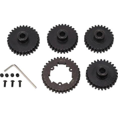 Kit d'engrenages pour voiture RC TRAXXAS 1/5 6S 8S : couronne principale 35T et pignons 27T, 28T, 29T et 30T. (1/5)
