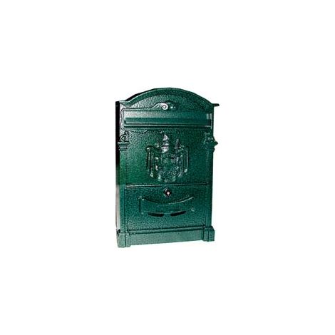 CASSETTA POSTALE IN ALLUMINIO PER ESTERNI RESIDENCE VERDE  cm.25x9x41h. colore verde anticato    QUALITY