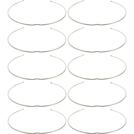 Fixation Plafonnier Clip à Ressort en Fer Argenté, Assortiment de 10 Pièces pour Spots Encastrés, Installation Facile et Fiable Bureaux et Espaces Commerciaux (1/5)