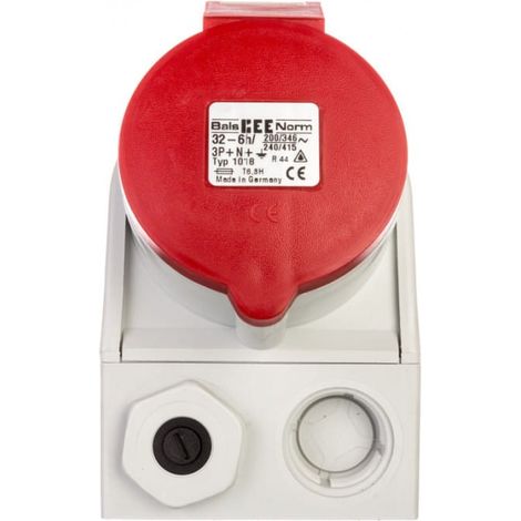 Feste Kombisteckdose 32A 5P 400V + 2P+Z 230V IP44 1018