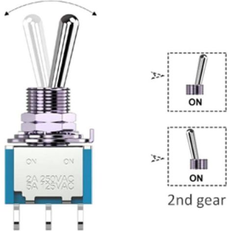 Interrupteurs ronds à bascule automobile 12V précâblés, ensemble de 10 pièces (5 + 5), modèle noir compatible avec interrupteur électronique (1/5)