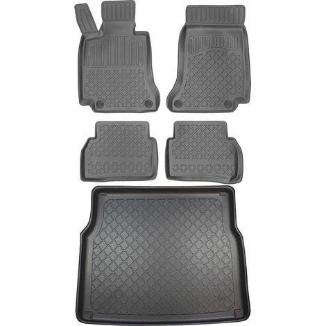 Tapis de coffre ARISTAR 193354G + tapis de sol ARISTAR 603344 - Mercedes Classe C W205 Break à partir de mars 2015, plancher avant côté passager - INSTALLÉS (1/5)