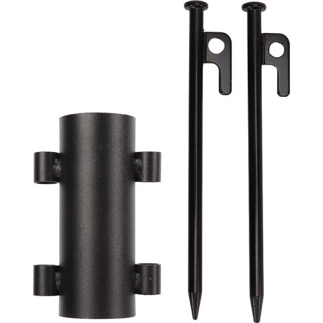Tige porte-tente camping en fer antirouille, gain de place, installation facile, support portable pour auvent extérieur et tonnelle (1/5)