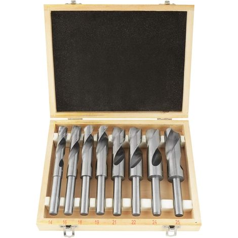 Ensemble de 6 forets à métaux universel traité thermiquement en acier . Ensemble de forets à métaux trempé pour charpentiers et constructeurs . (1/5)
