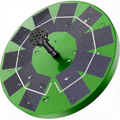 Pompe à eau solaire de 3 watts avec batterie, adaptée aux bassins de jardin ou aux fontaines d'aquarium, 26-27 secondes. (1/5)