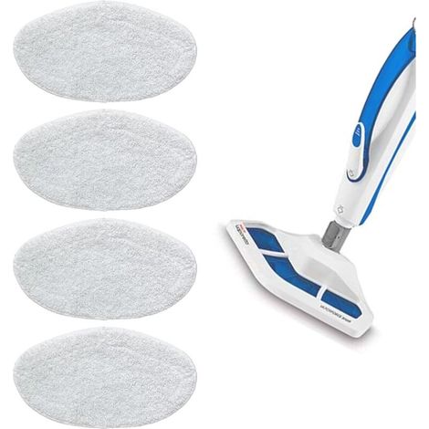 Ersatz-Wischmoppbezüge für das Polti 4-teilige Set, Mikrofaser-Dampfmopp, waschbare Ersatzmopps (1/4)