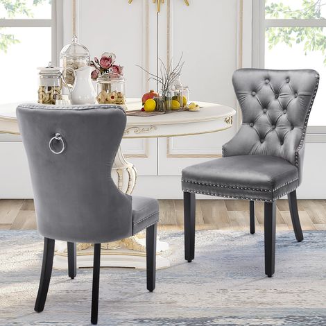 Set 6 sedie sala da pranzo imbottite velluto OKMYHOME (1/5)