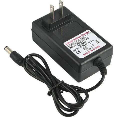 Adattatore di alimentazione Ulisem AC 100-240V DC 21V 2A per ricarica sicura per batteria agli ioni di litio, spina di ricambio UE (1/4)