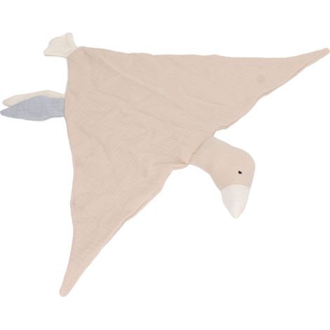 Couverture d'Apaisement en Coton Bio pour Bébé, Doudou Sécurisant en Forme d'Oie pour Nouveau-né (1/5)