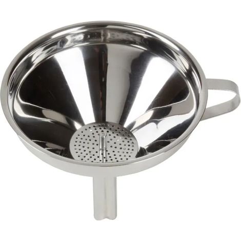 Entonnoir à résidus pour évier en acier inoxydable avec passoire intégrée, diamètre 127 mm, hygiénique et durable (1/4)