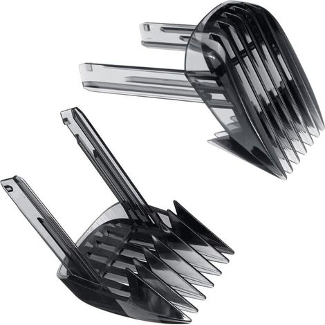 2 pièces peigne de coupe de cheveux pour Philips hc9450 hc9490 hc9452 hc7460 tondeuse à cheveux 1-7mm, 7-24mm fixation peigne à barbe (1/4)