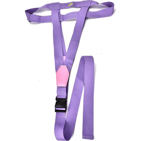 Harnais de sécurité réglable pour fauteuil roulant, ceinture violette pour patient âgé, sangle de maintien ajustable. (1/5)