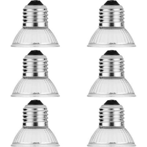 Lot de 6 Lampes Chauffantes pour Tortue 25W Ampoule Lamp Chauffante Tortue Ampoule Chauffante pour Reptiles pour Bains de Sol Label (1/4)