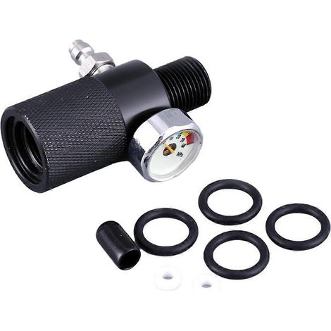 Valve d'extension pour cylindre d'instrument de test de pression, compatible avec les réservoirs d'air à filetage M18x1,5. (1/5)