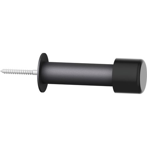 FSB Türstopper Wand 120mm zum Schrauben - Türpuffer Gummi Stopper, Aluminium matt (1/3)
