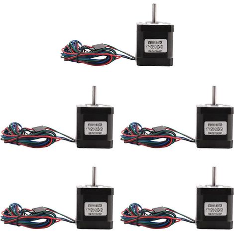 moteurs pas à pas Nema 17 de 48 mm, 42 Bygh, 2 A, 4 fils (17HS19-2004S1), câble de 1 m pour imprimante 3D, CNC et moteurs XYZ. (1/5)