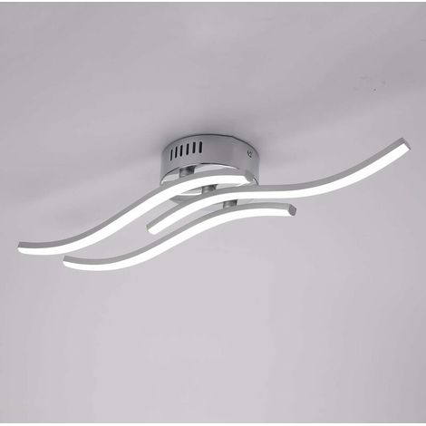 LED Ceiling Light, Suspension Wave-shaped light fixture, 4000K neutral white light, integrated LED 18W 1600 Lumen, modern chandelier for living room or kitchen, 220V IP20 (neutral white light) SOEKAVI (1/5)