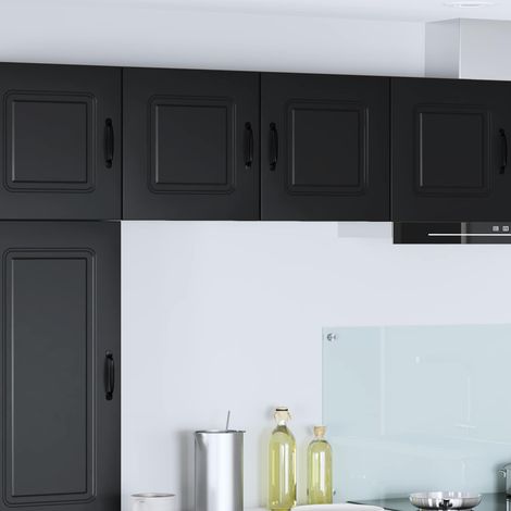 Küchenschrank mit Speicher Kalmar 2 pcs Schwarz 40 x 31 x 40 cm