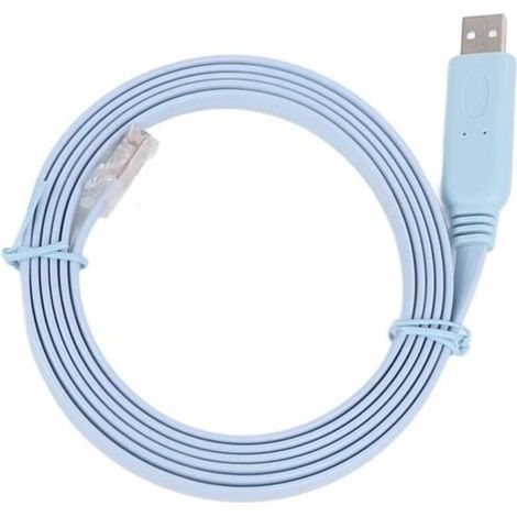 USB to RJ45 Cable, USB to RJ45 Console Cable - White - 1.8 meters - Plug and Play (1/4)