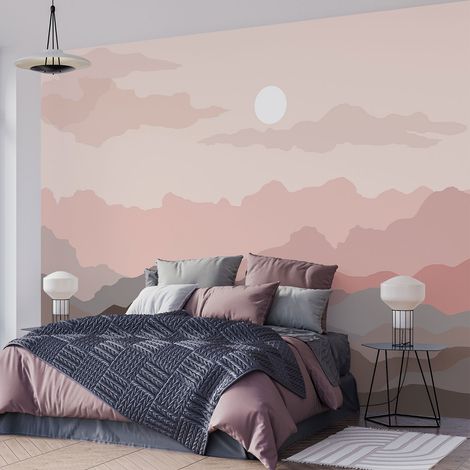 Papier peint panoramique - Soleil Boho - 130 cm x 87 cm (1/4)