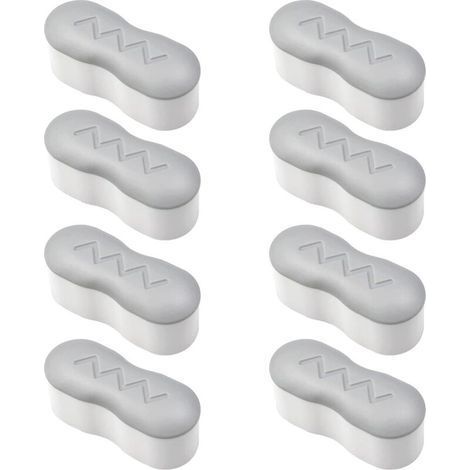 8 Pièces Pare-Chocs pour Siège de Toilette avec Adhésif Puissant Universel – Patins Antichoc pour Abattant WC – Idéal Maison Hôtel Restaurant (1/5)