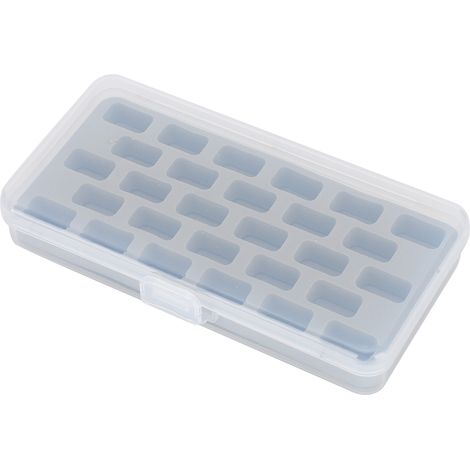 Boîte de rangement pour bobines de fil vides à 28 emplacements, couvercle en plastique, organisateur de canettes pour machine à coudre