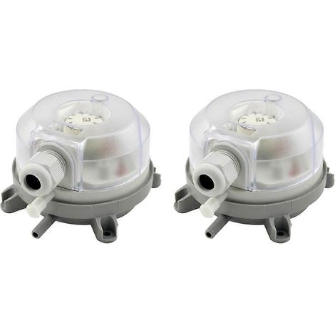 Pressostat différentiel pneumatique 2X, réglable de 50 à 500 Pa, micro-pressostat pneumatique - SFYGV (1/5)
