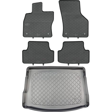 Juego de alfombrillas de goma para coche y alfombrilla para maletero para Seat León IV Hatchback a partir de marzo de 2020. (1/5)