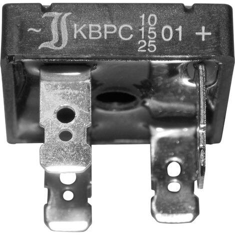 Diotec KBPC10/15/2501FP Pont redresseur KBPC 100 V 25 A Monophasé S79974